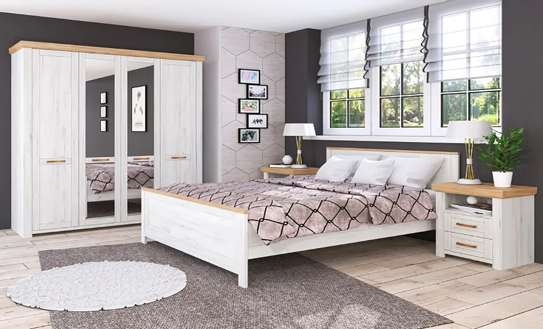 Colecție dormitor modern cu mobilier tapițat și design contemporary